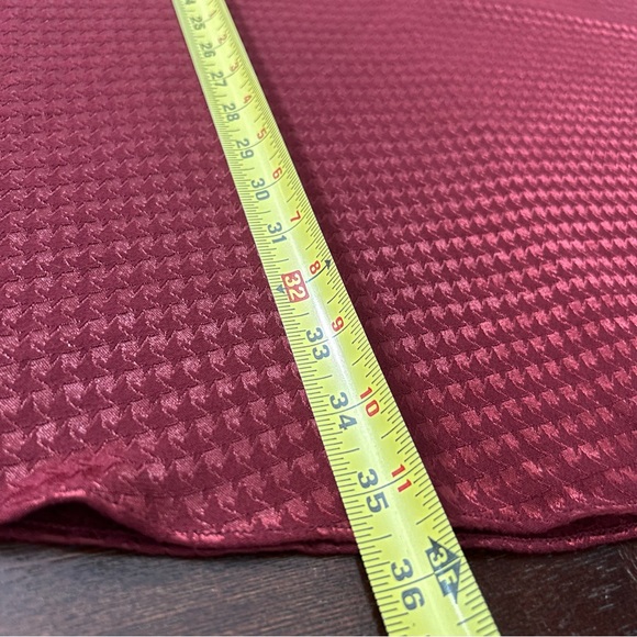 Calvin Klein Houndstooth Boho Lagenlook Bell Dress Flounce Swingy Roomy Wine 12 - Picture 12 of 13